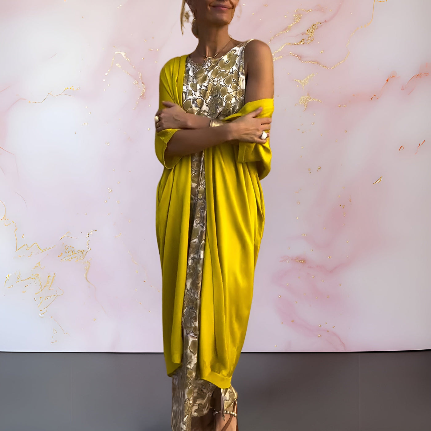 Vina® | Elegantes Kleid mit Weste