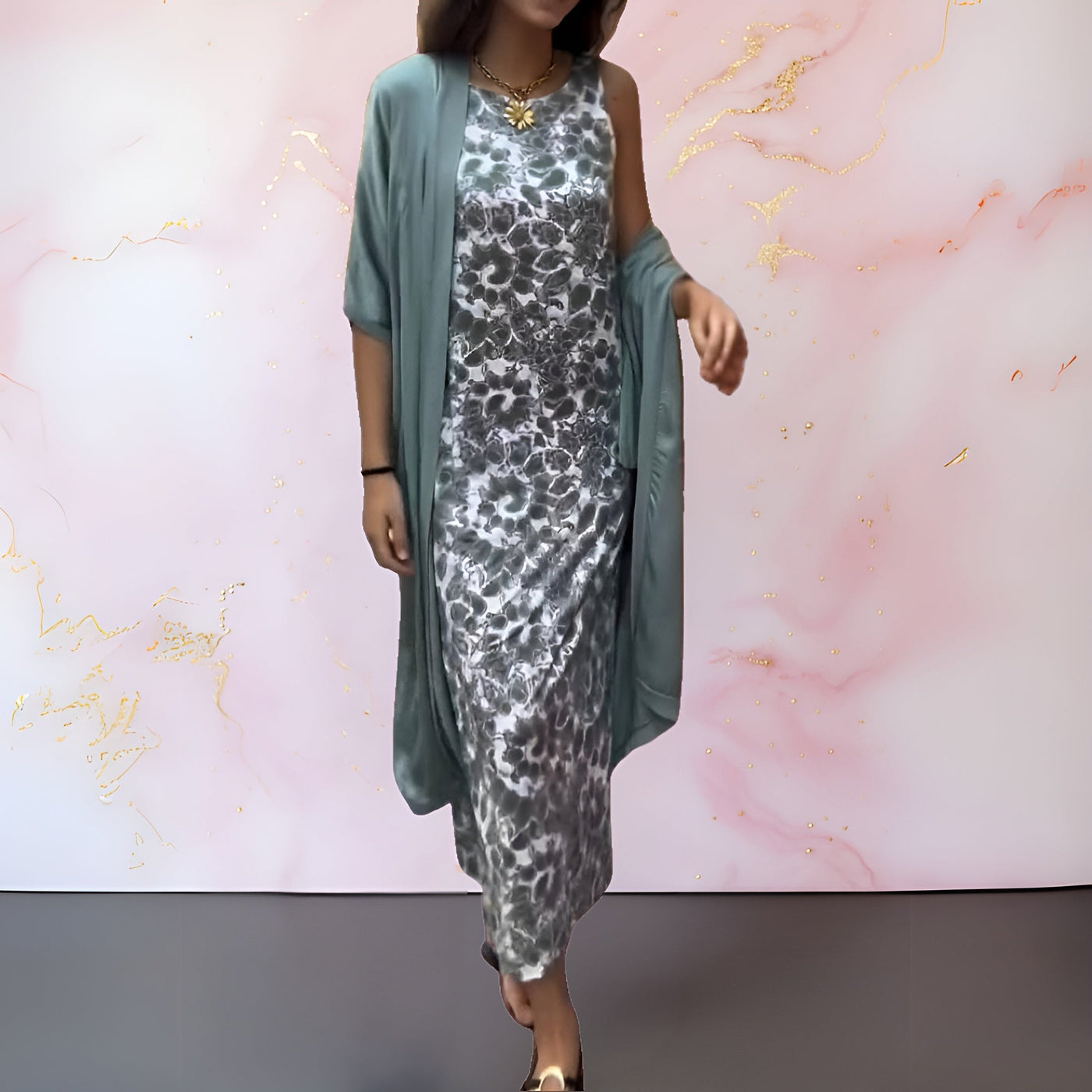 Vina® | Elegantes Kleid mit Weste