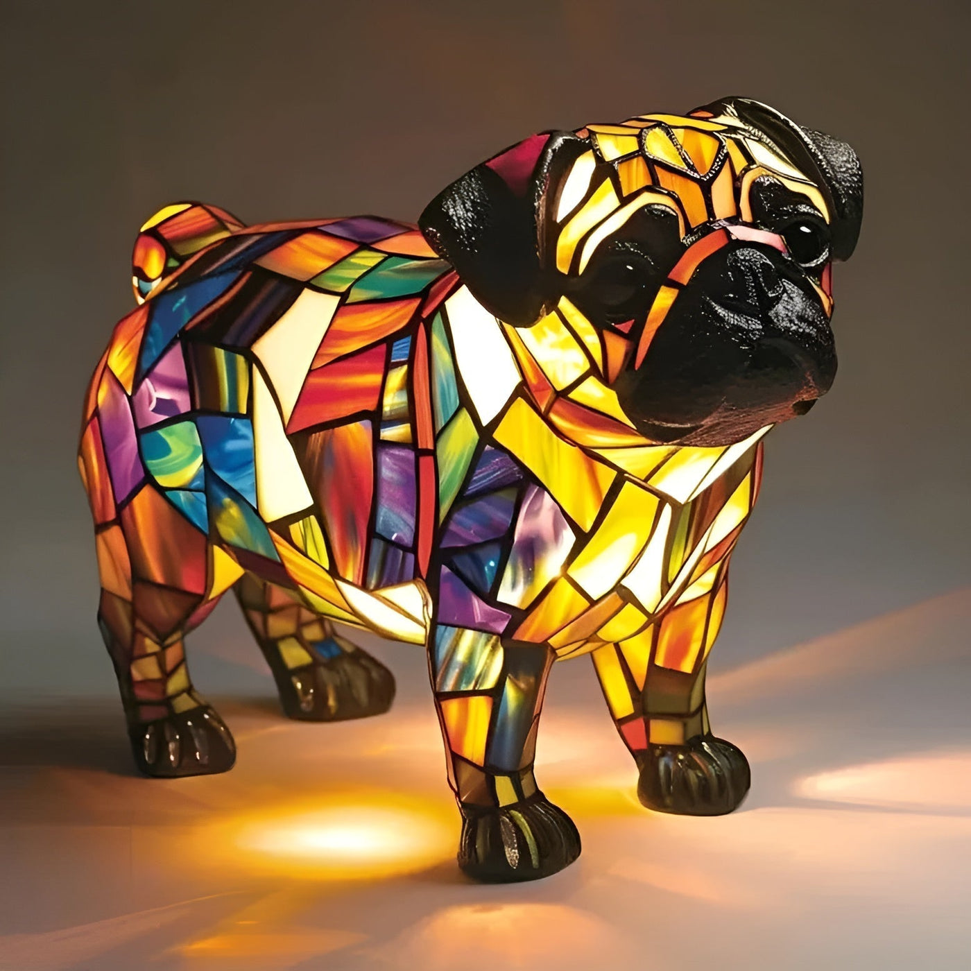 Velora® | Lampe strahlendes Glück des Mops