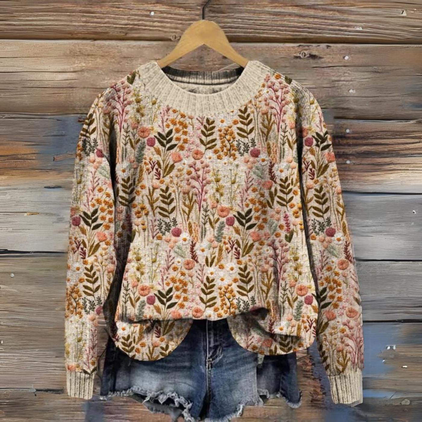 DARIA® | PULLOVER MIT BESTICKTEN BLUMEN