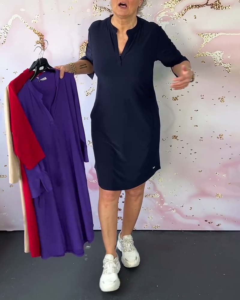 Lily - Vielseitiges Poloshirt-Kleid