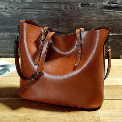 RINA® | Vintage-Ledertasche mit Schulterriemen