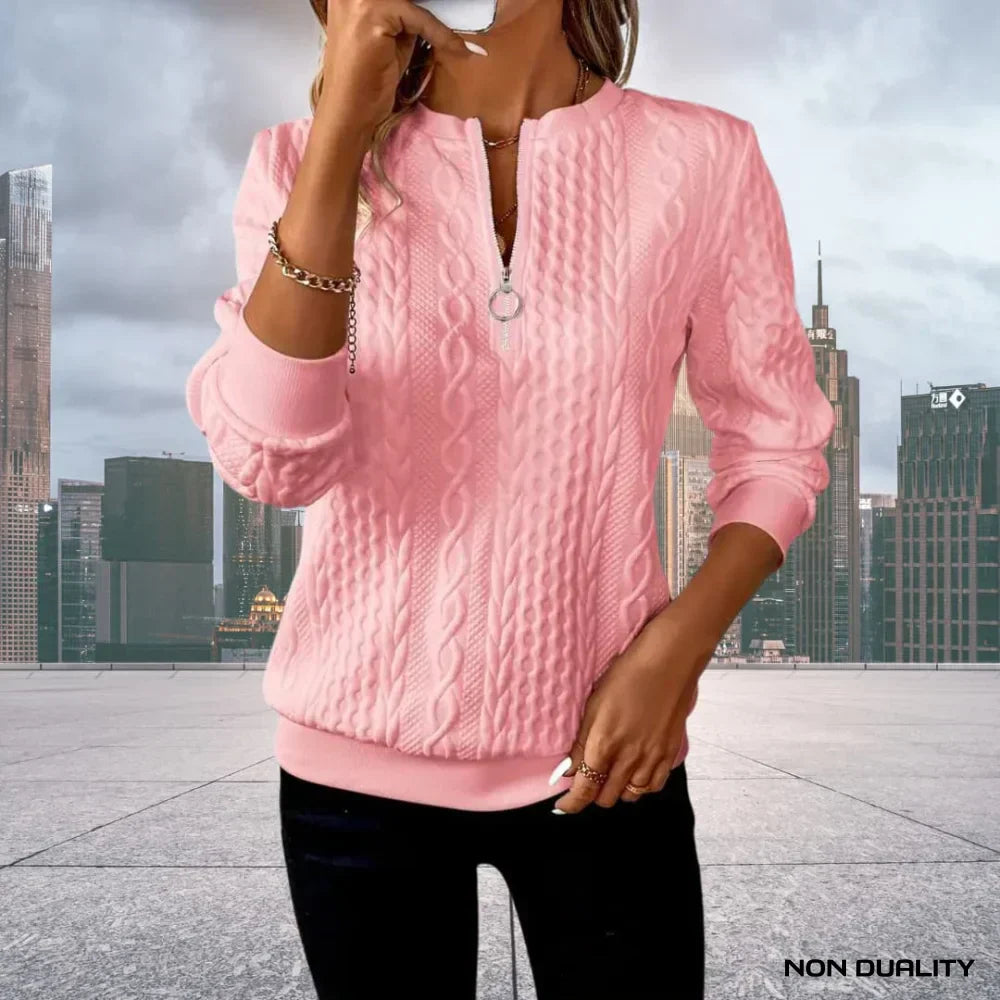 Liesbeth® | Non-Dualität Zip-Up Sweatshirt