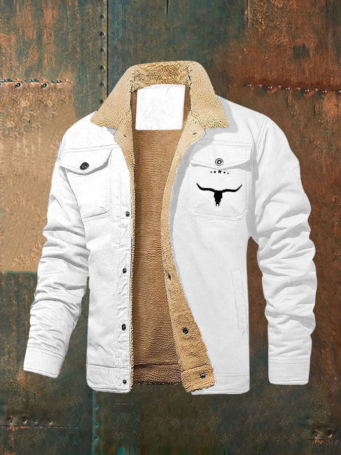Marco® | Herren Retro Western Winter Fleecejacke