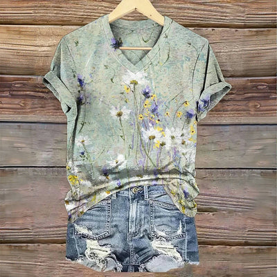 Talia® | Vintage Blumen T-Shirt