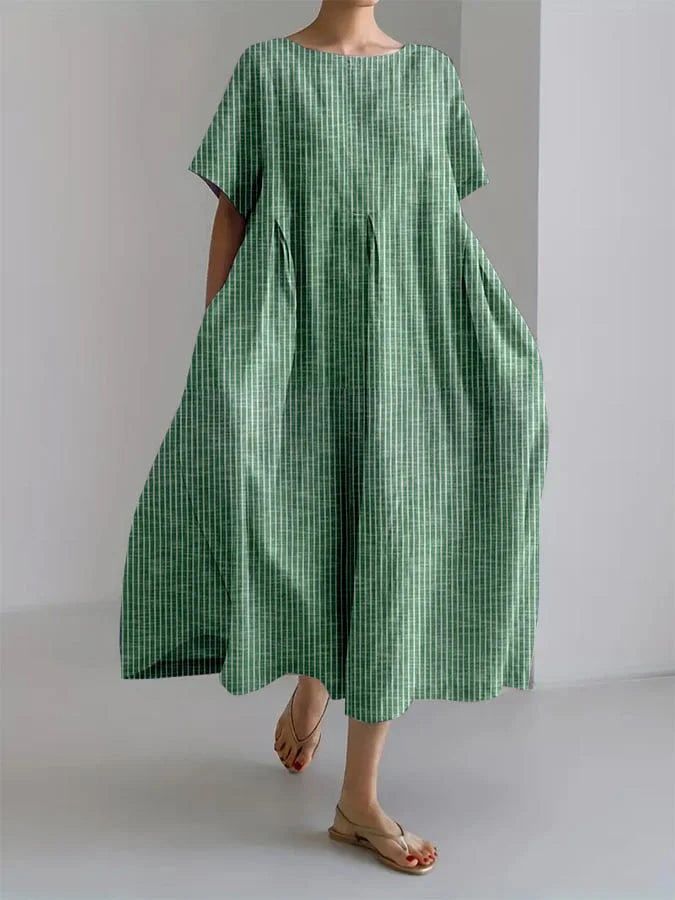 BIANCA | Lässiges Langarmkleid im Retro-Stil Komfortabel, Ideal für Alle Anlässe