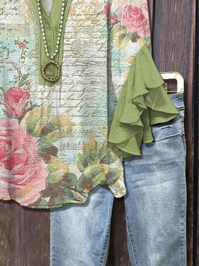 Enya® | Vintage-Rosenbluse