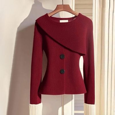 Angelica® | Pullover mit langen Ärmeln und Rundhalsausschnitt