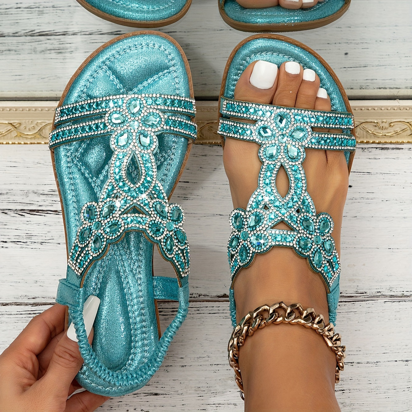 Rosa - Orthopädische Sandalen im Ibiza-Stil