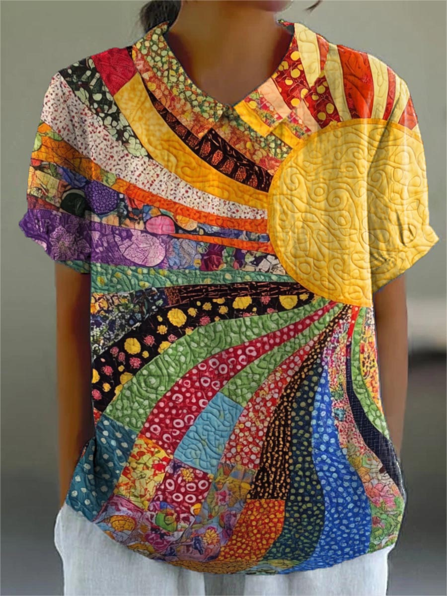 Johanna® | Sunburst Patchwork Shirt