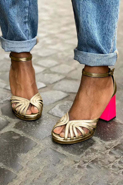 Milviana | Klassische Sandalen mit Knöchelriemchen und offenen Zehen