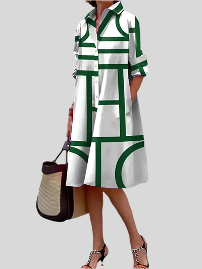 Niva® | Midikleid mit geometrischem Muster