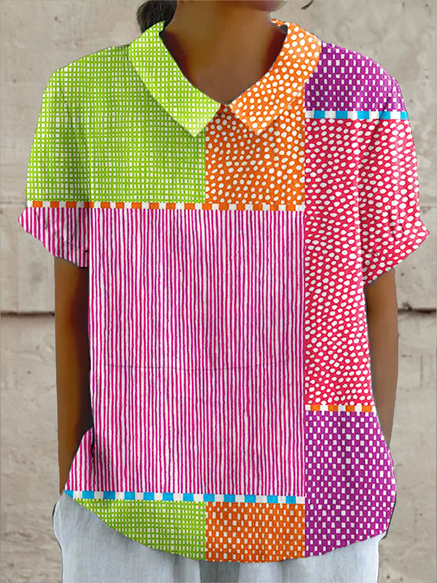 Lea® | Buntes Patchwork-Shirt