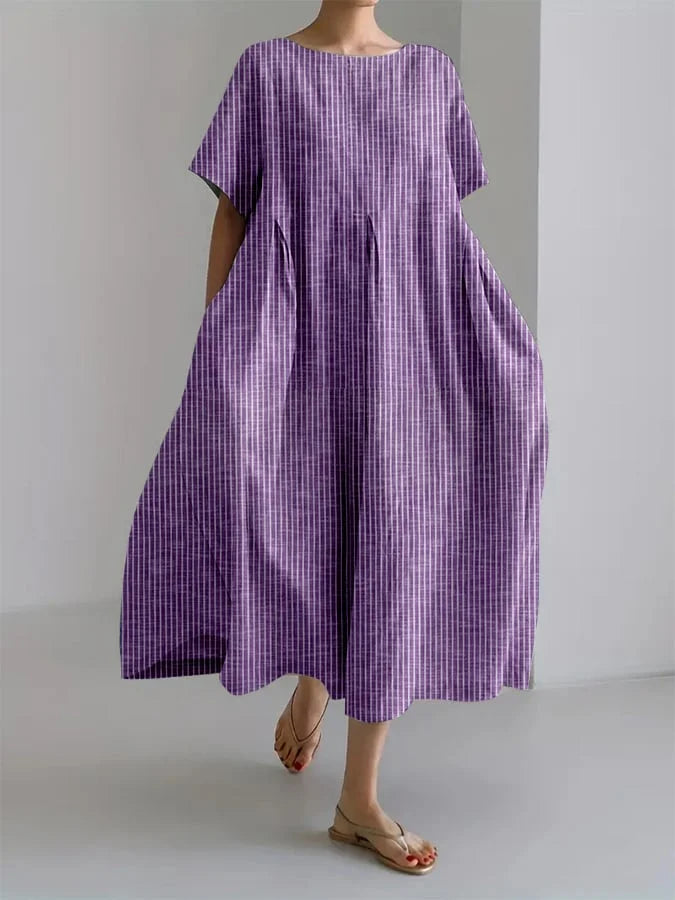 BIANCA | Lässiges Langarmkleid im Retro-Stil Komfortabel, Ideal für Alle Anlässe