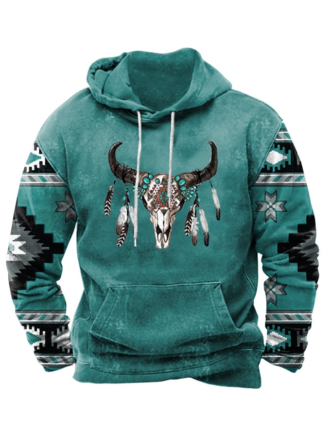 Nico® | Fleece-Stoff Western-Print Hoodie