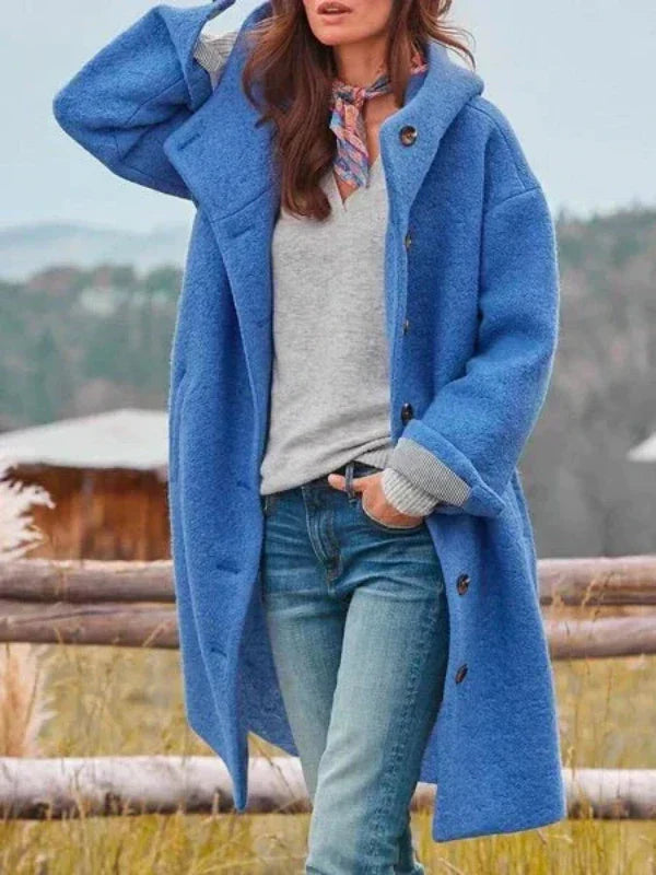 Amelie® | bequemer Wintermantel mit Knöpfen