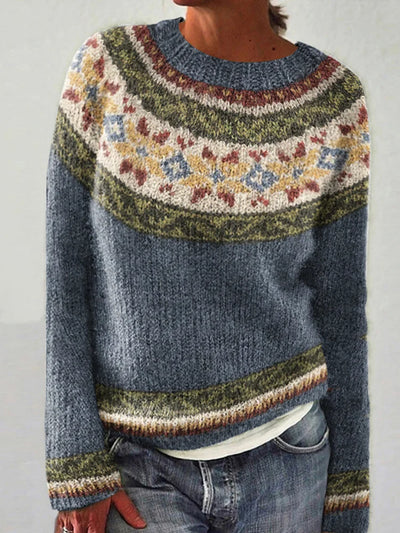 ORIANNA® | RETRO FARBBLOCK PULLOVER