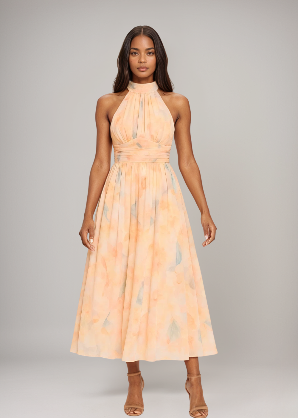 Joli - Maxikleid mit Neckholder-Ausschnitt