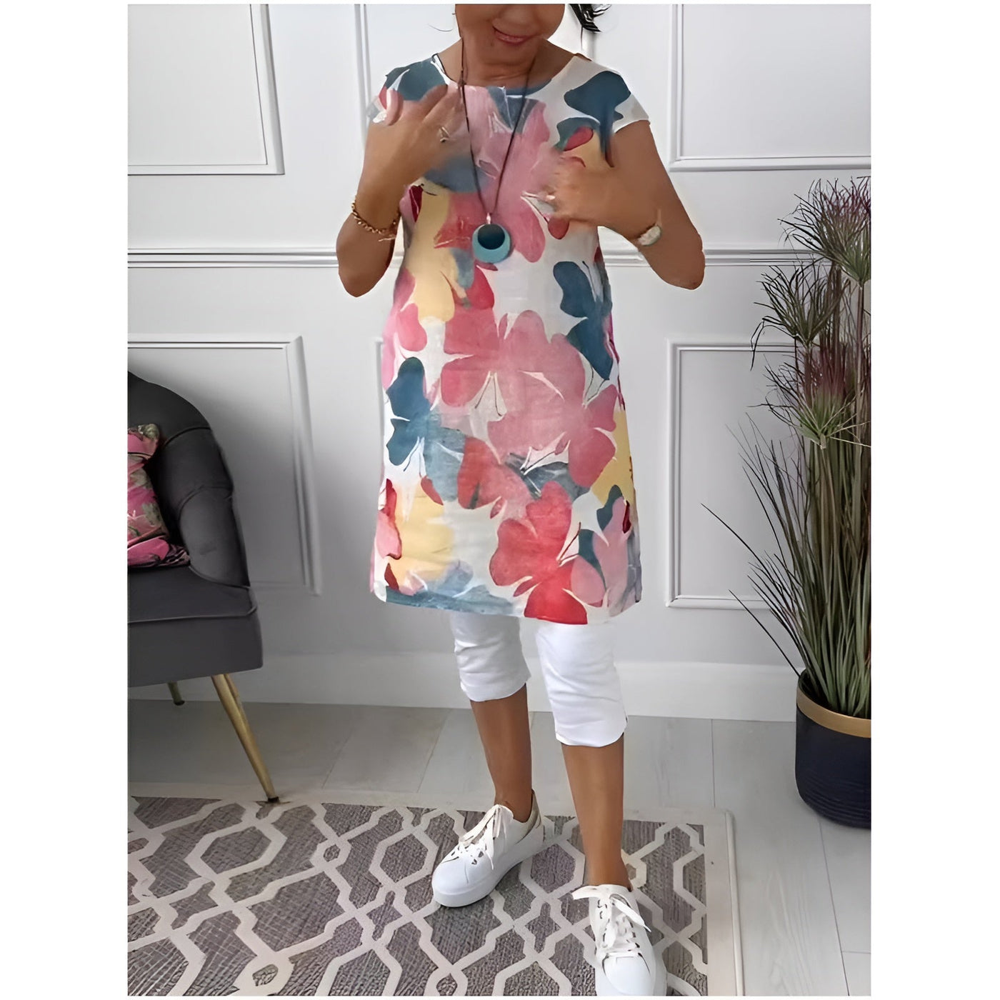 Hayley - Leichtes Kleid mit Blumenmuster