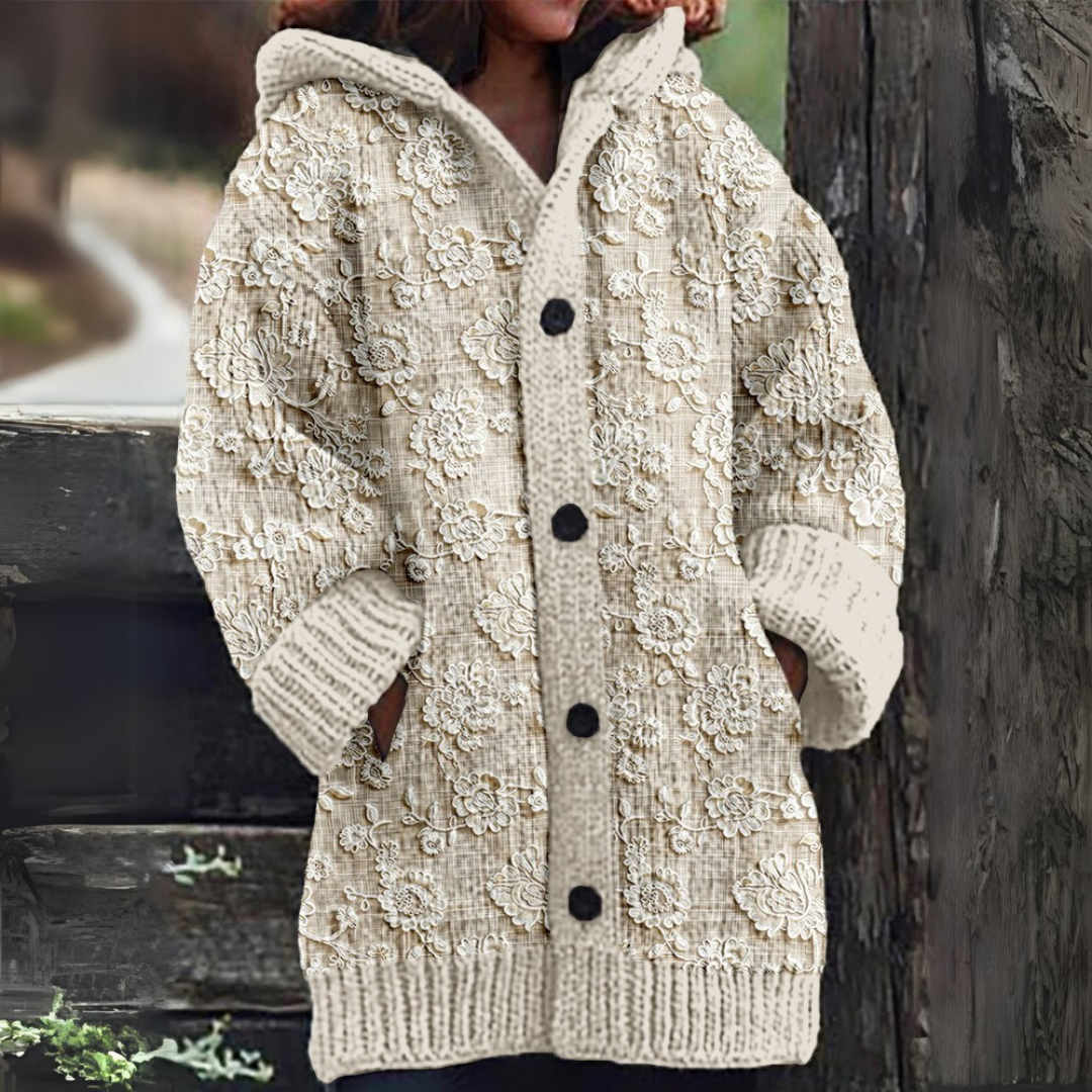 Elettra® | Wintercardigan mit Kapuze