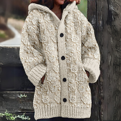 Elettra® | Wintercardigan mit Kapuze