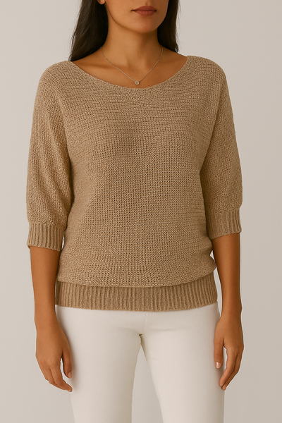 Nadya - Gemütlicher Lockerer Strickpullover