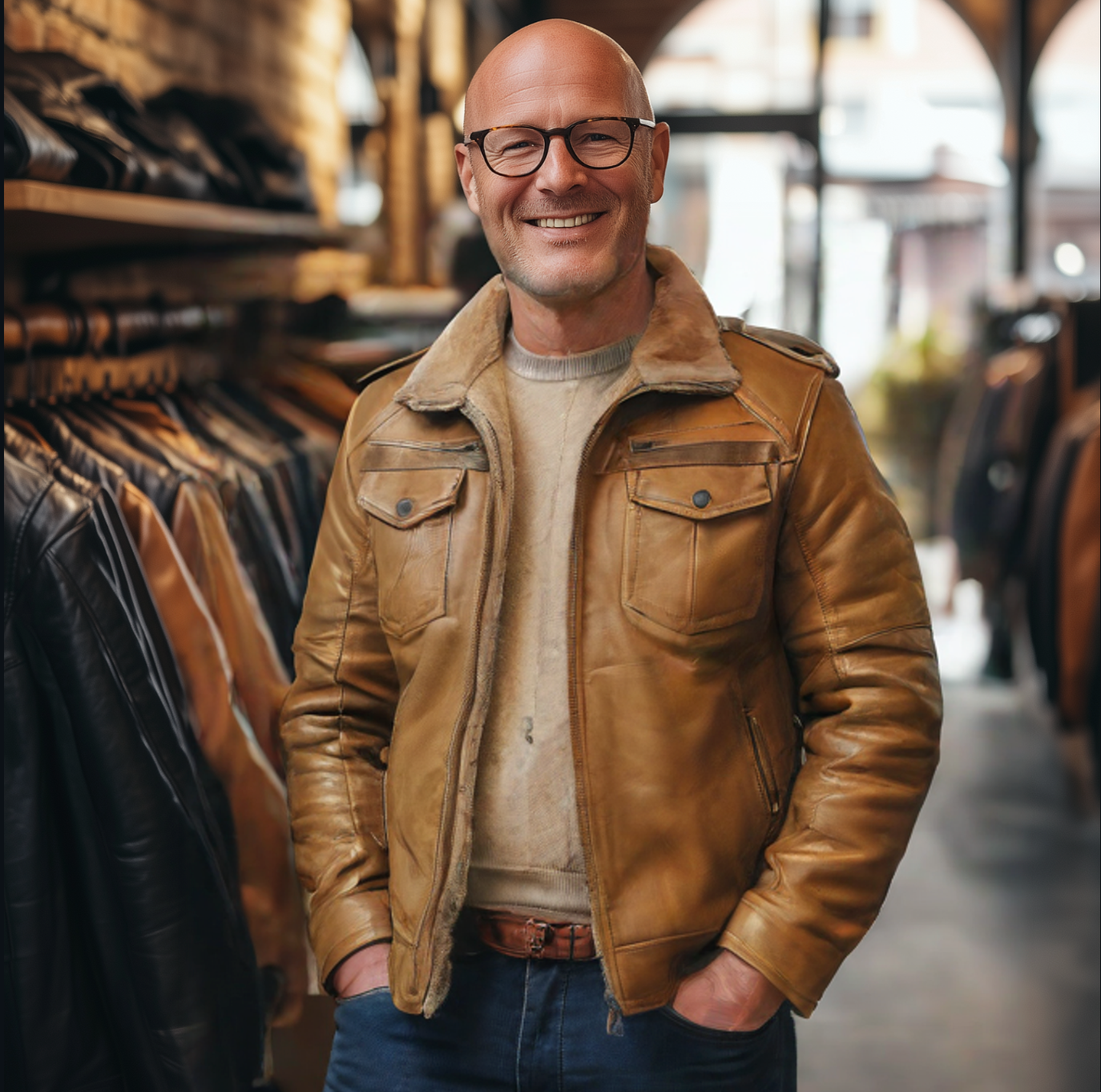 Lorenz® | Handgefertigte Lederjacke für Herren