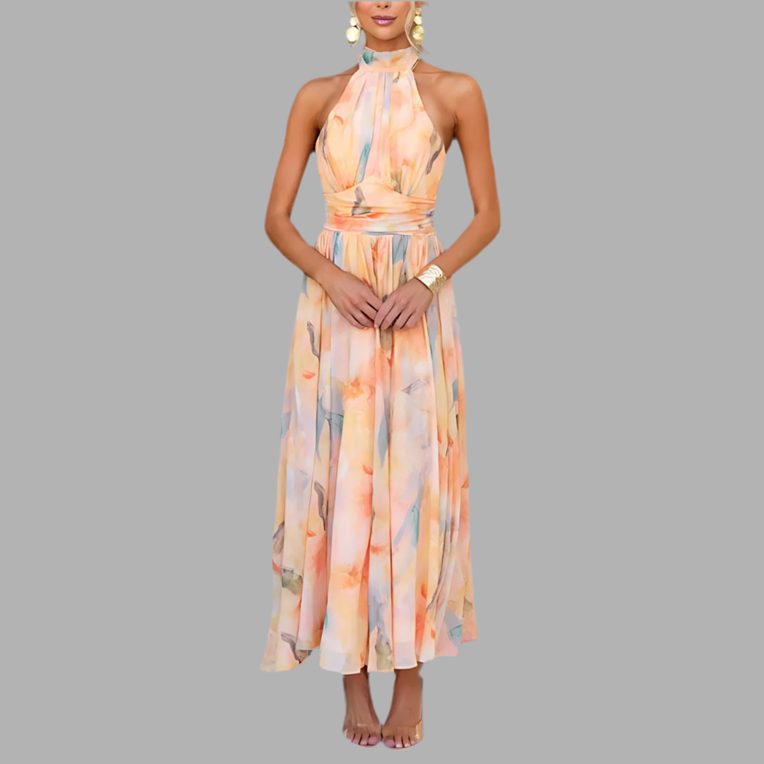 Clarina® | Aquarell-Maxikleid