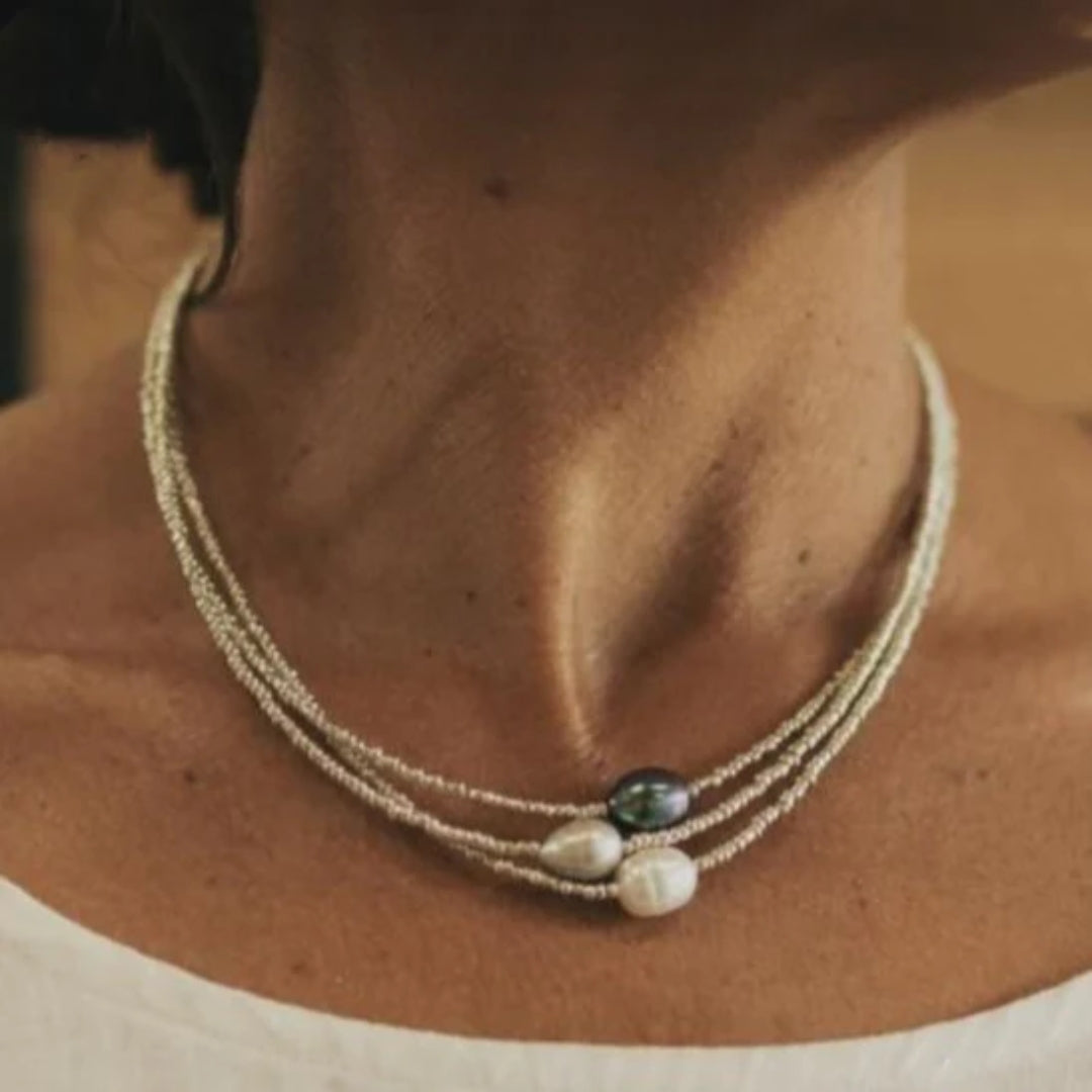 Gerlinde® | Vintage Naturperlenkette