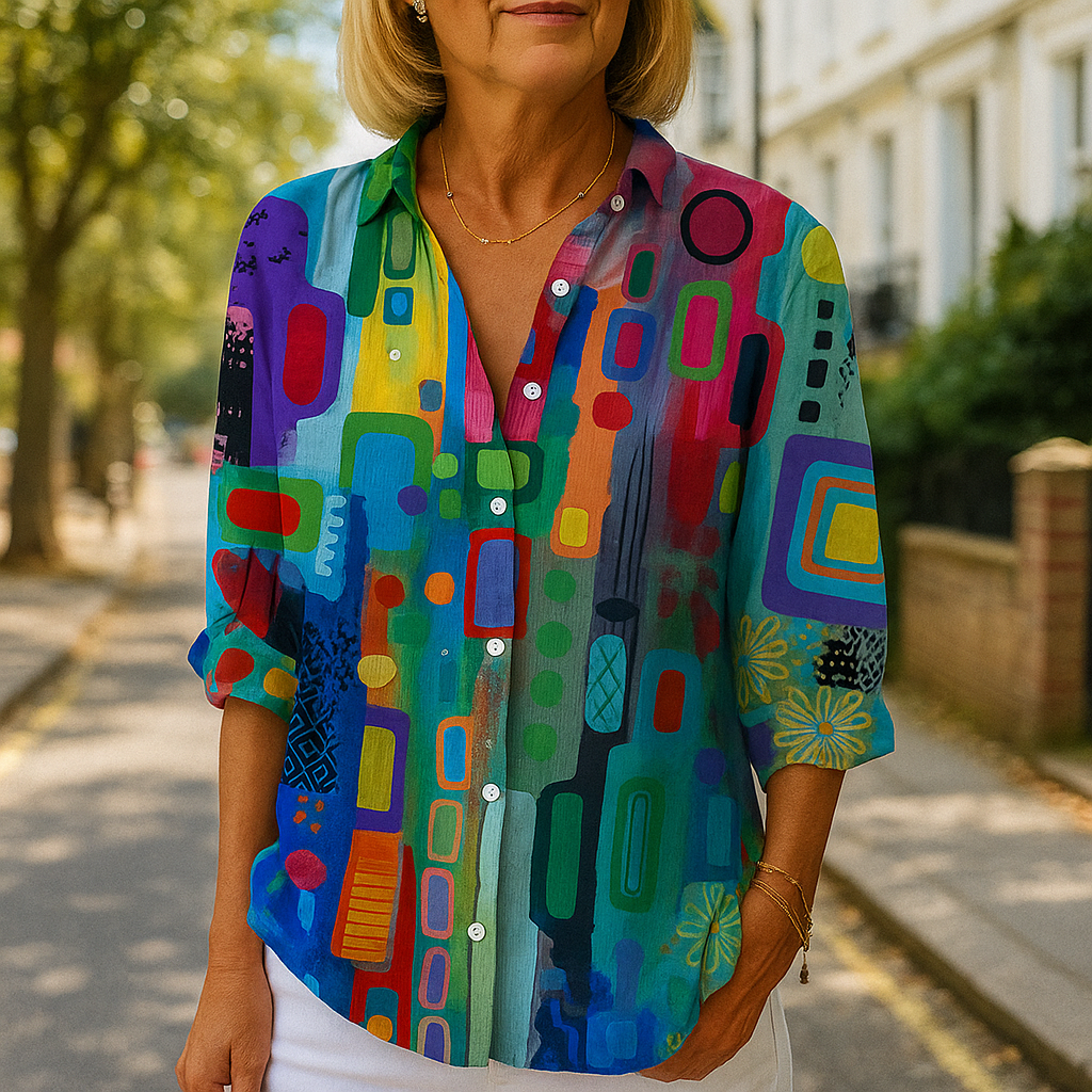 Luise - Schicke bedruckte Bluse