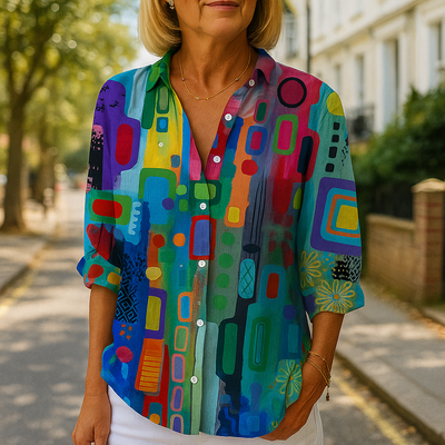 Luise - Schicke bedruckte Bluse