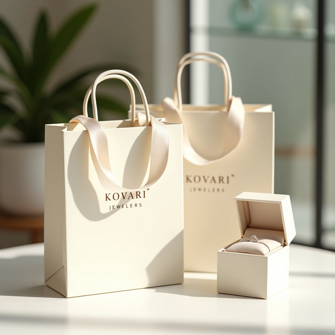 Dori® | Ring mit silbernen und goldenen Fäden