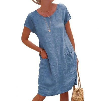 Malea® | Weiches Denim Kleid