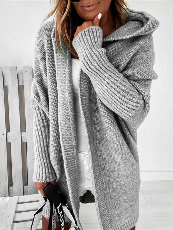 Heidi - Gemütlicher oversized Kapuzen-Cardigan
