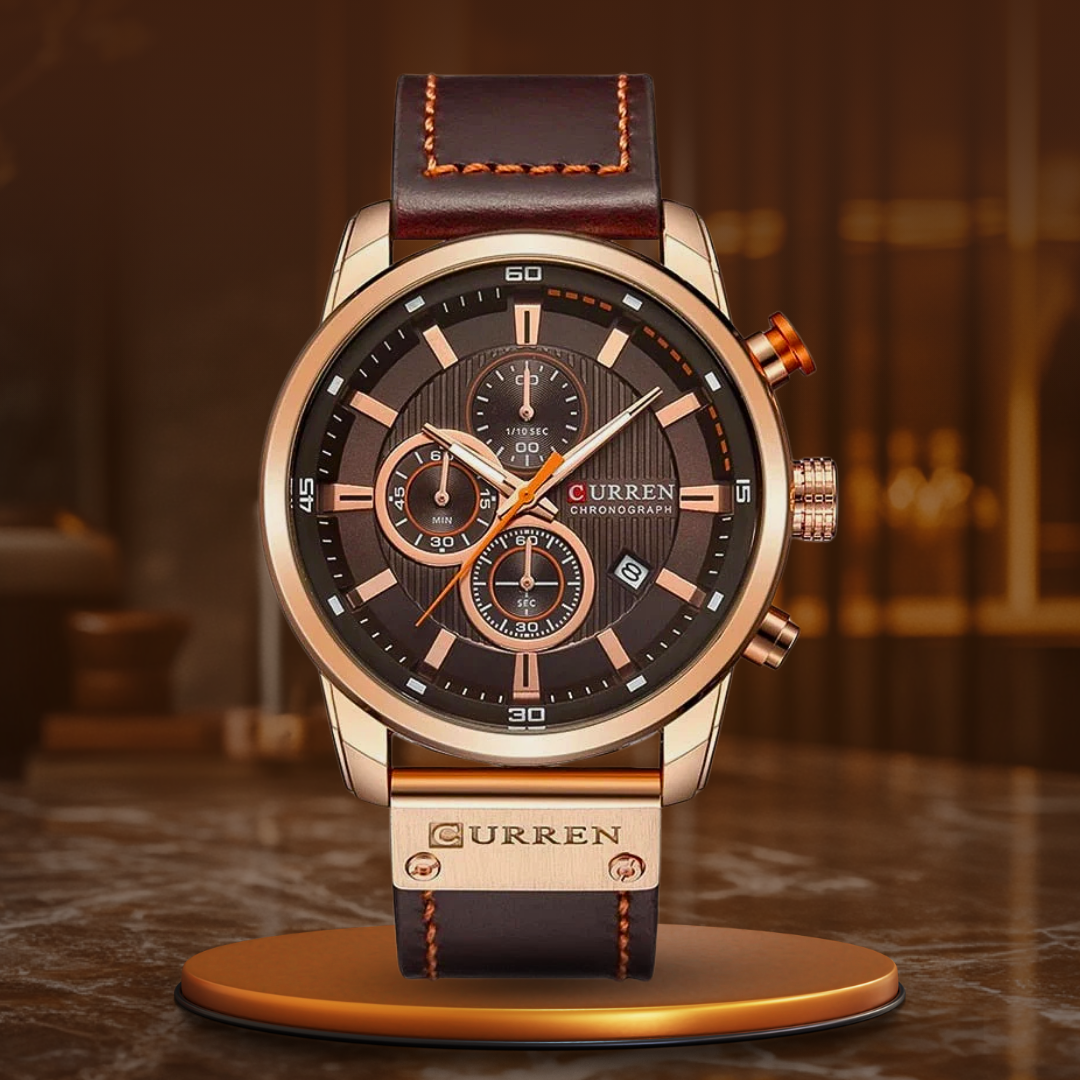 Milan® | Elegante Quarzuhr mit Lederarmband™
