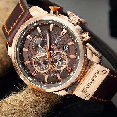 Milan® | Elegante Quarzuhr mit Lederarmband™