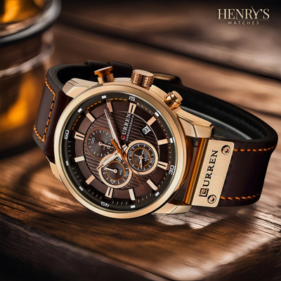 Milan® | Elegante Quarzuhr mit Lederarmband™