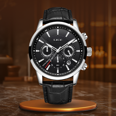 Roland® | Moderne Militär-Lederuhr