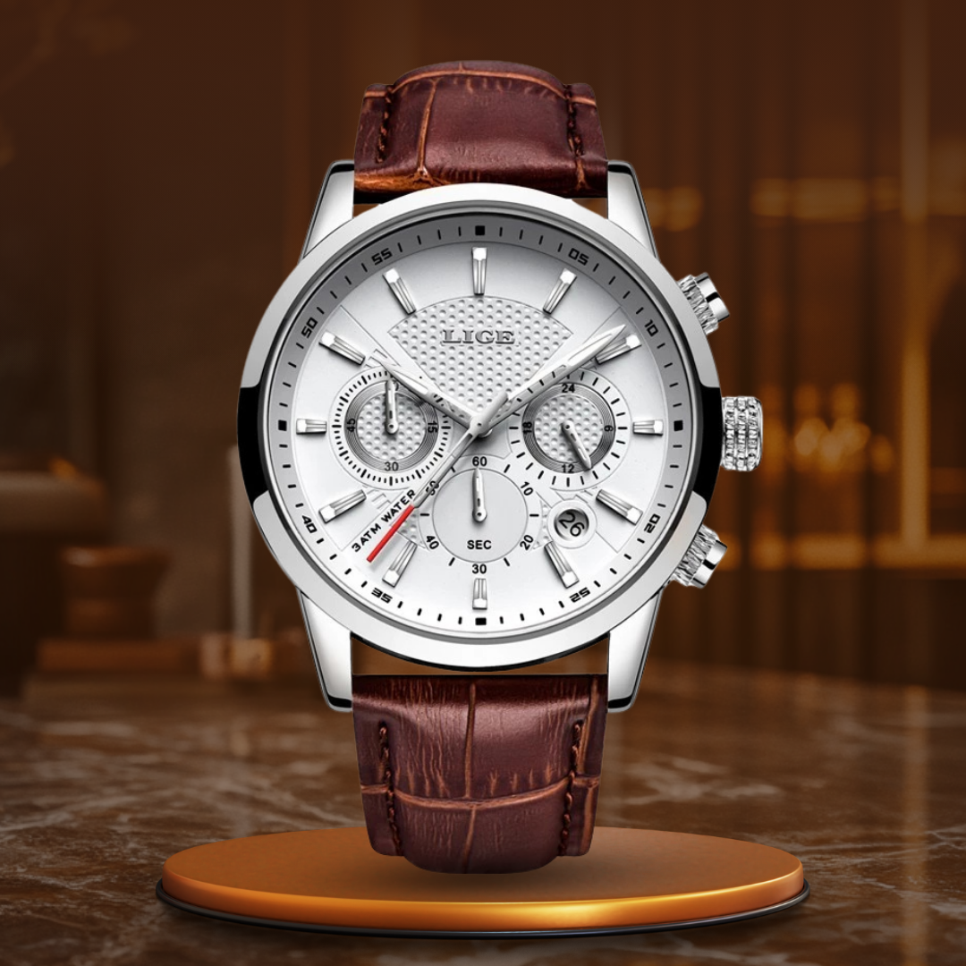 Roland® | Moderne Militär-Lederuhr