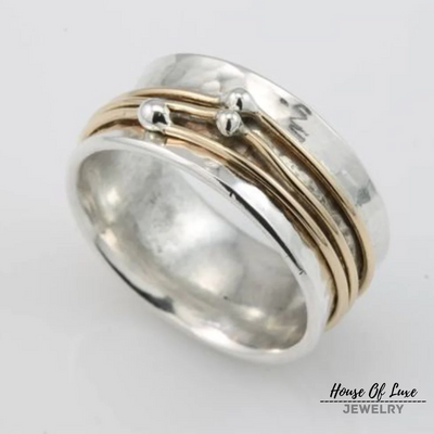 Thalia® | Shine Vintage Gold vergoldeter Silberring