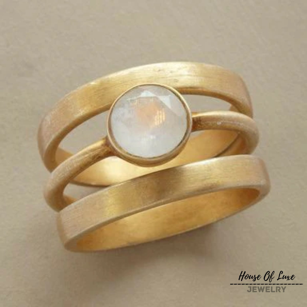 Leni® | Retro Gold Eingebauter Moschusring