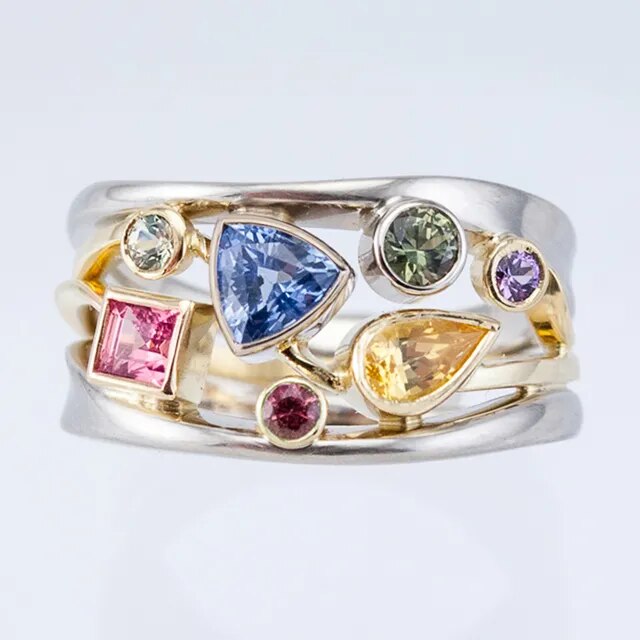 Josi® | Vintage Ring Bunter Zirkonia