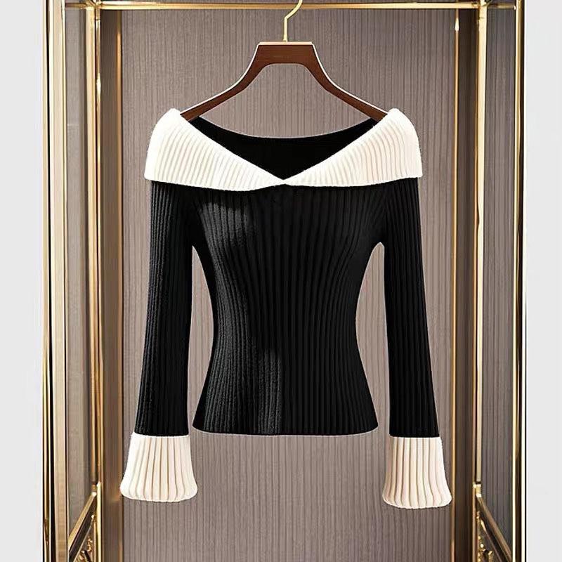Bianca® | Pullover mit Farbblock in Schwarz und Weiß