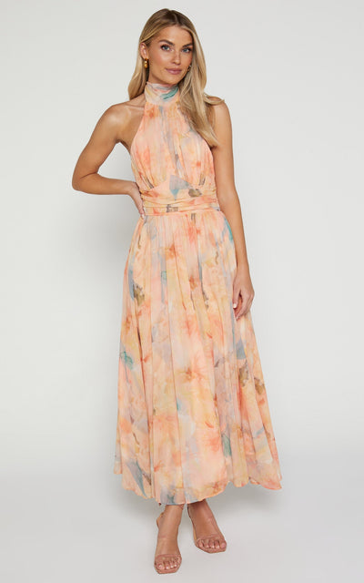Joli - Maxikleid mit Neckholder-Ausschnitt