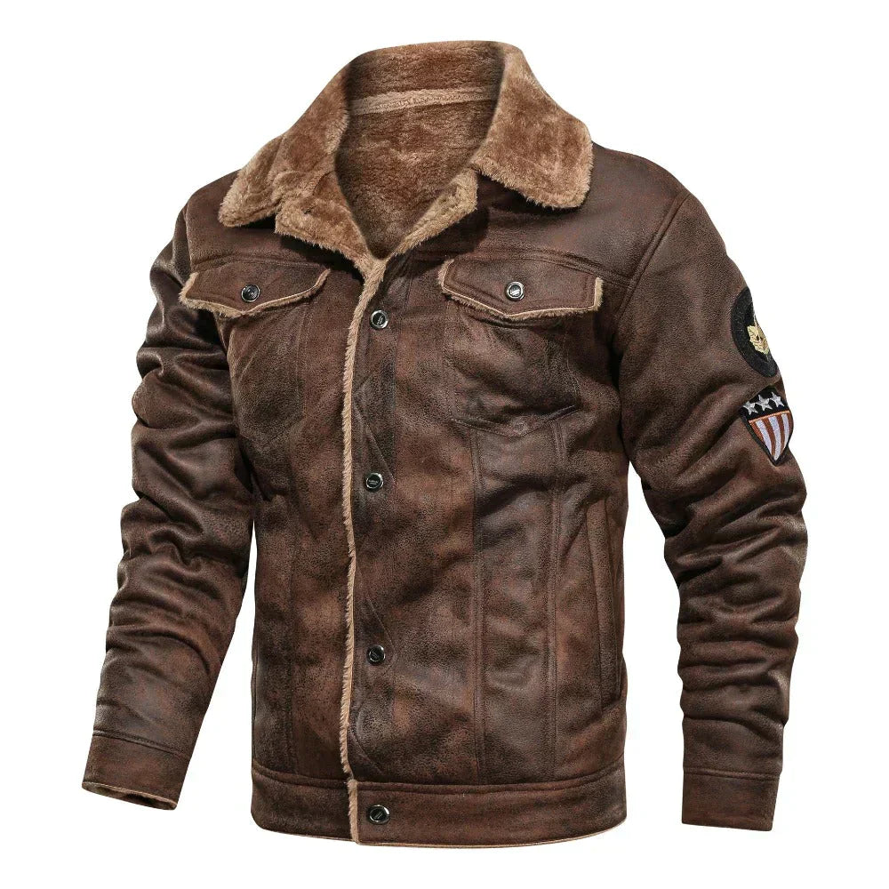 Sebastian® | Handgefertigte Lederjacke für Herren