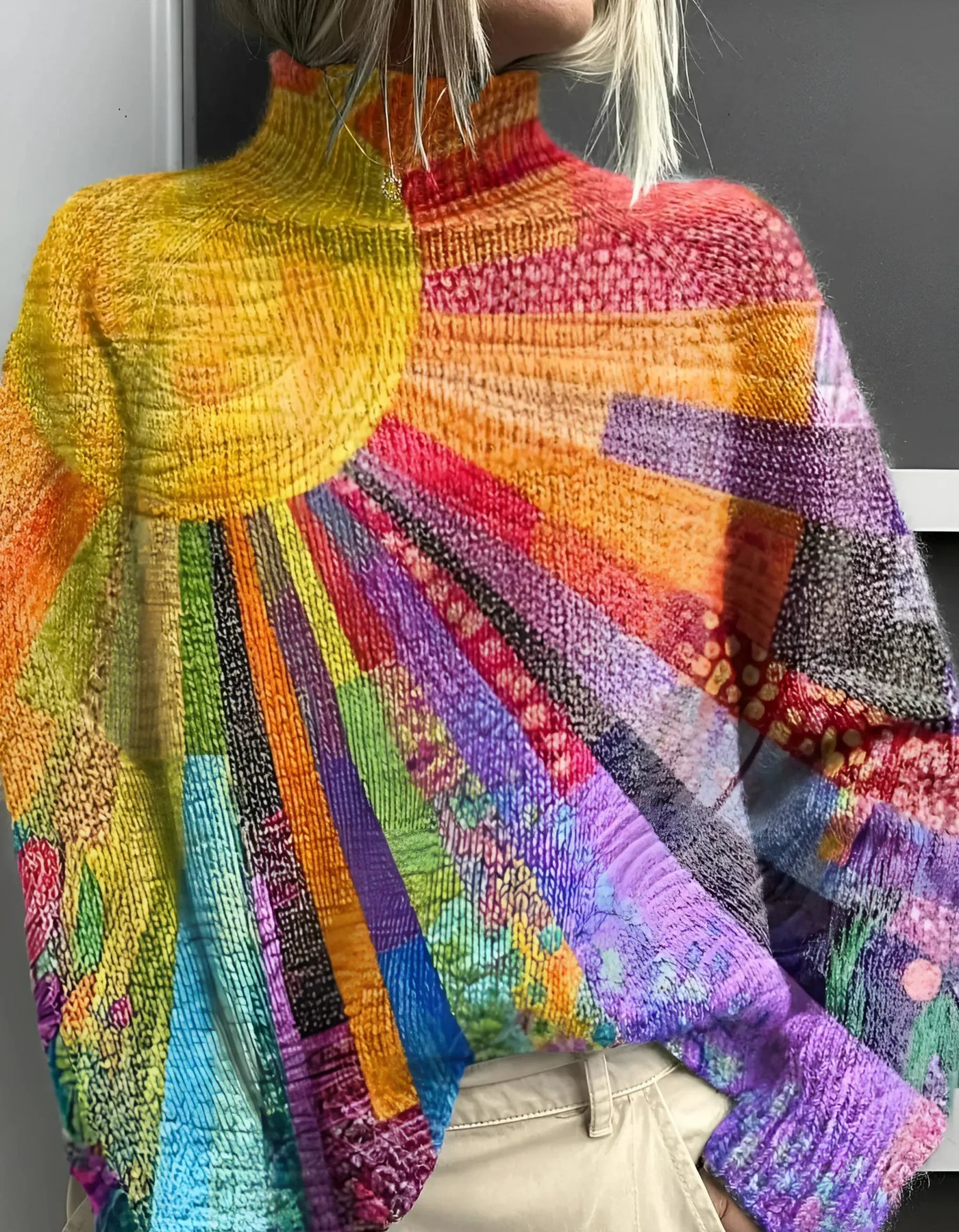 Andrea® | Bunte Rollkragenpullover