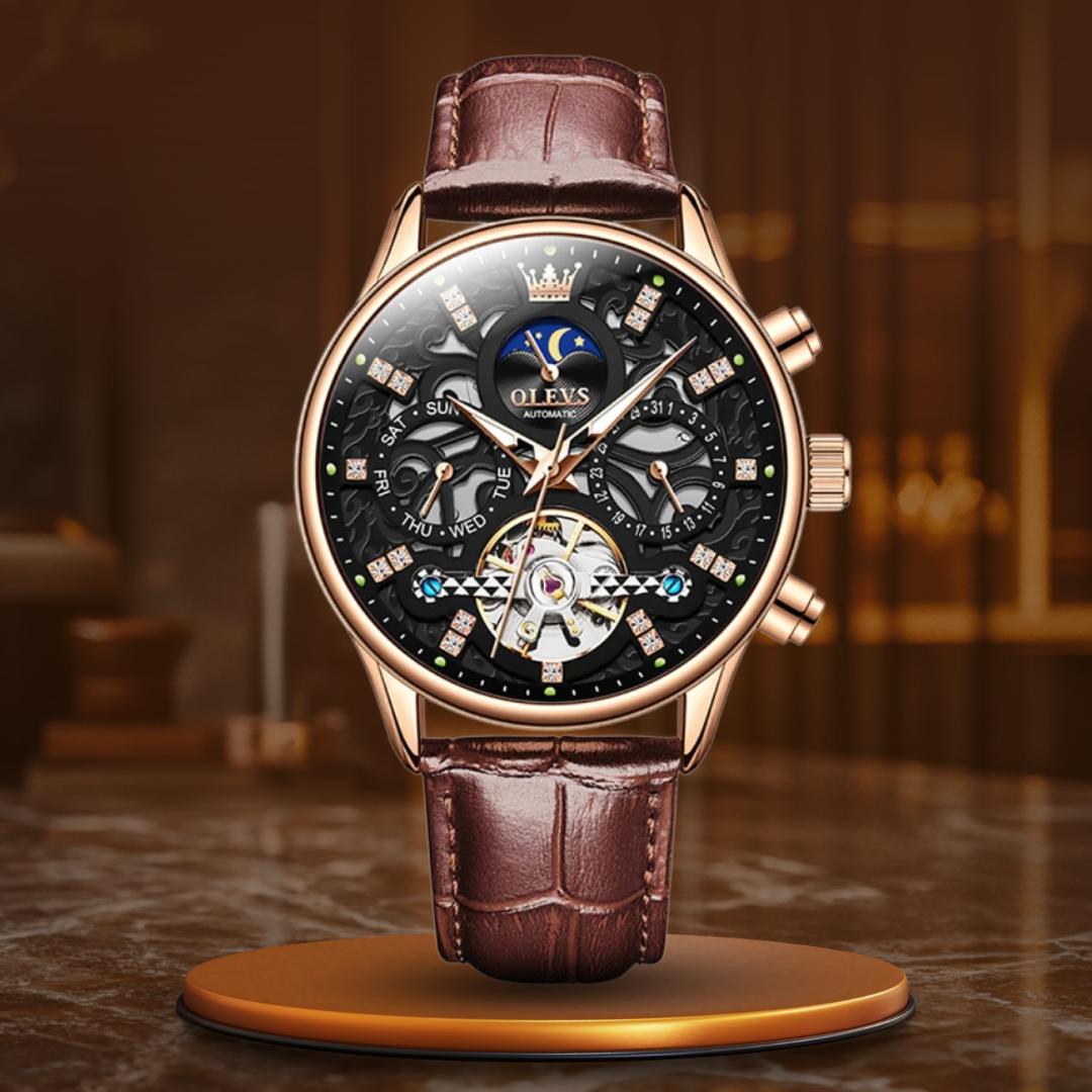 Fritz® | Automatische Mechanische Uhr mit Lederarmband™