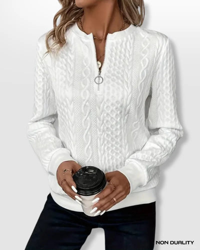 Liesbeth® | Non-Dualität Zip-Up Sweatshirt