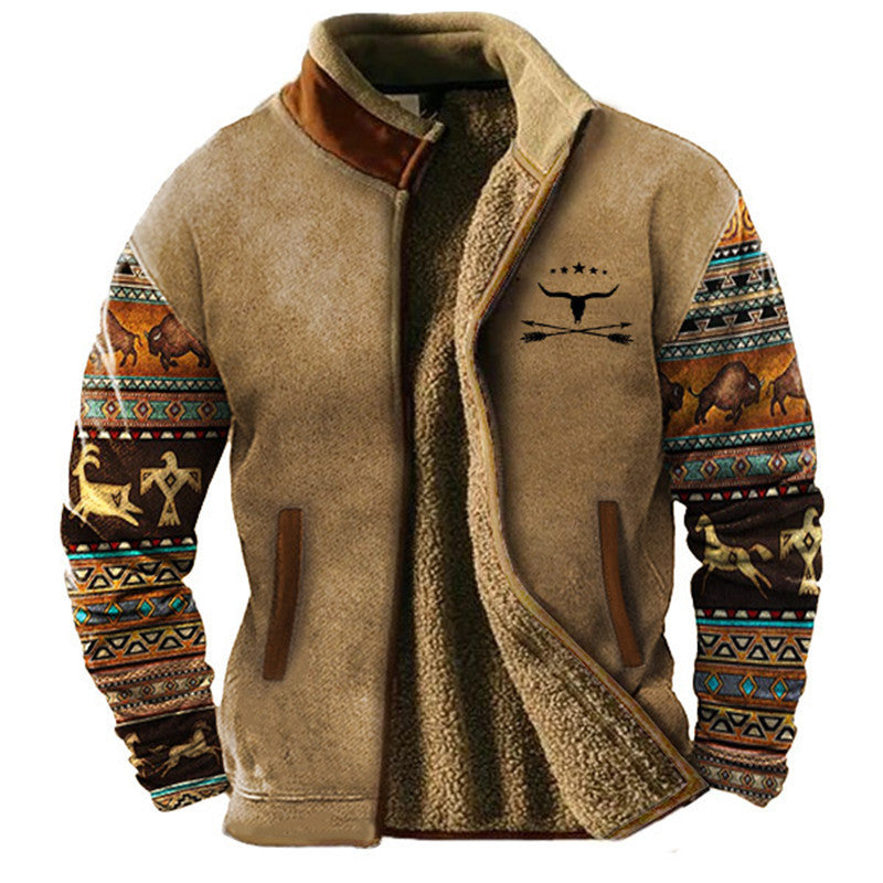 Alois® | Lässige Herren-Fleecejacke