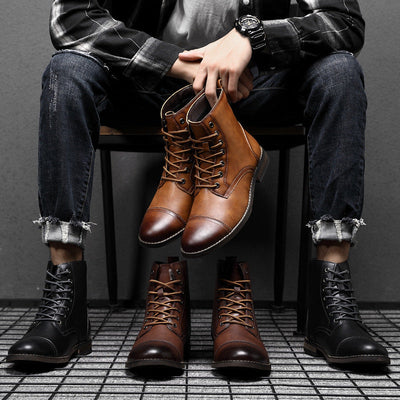 Dominik® | Kunstleder Stiefeletten